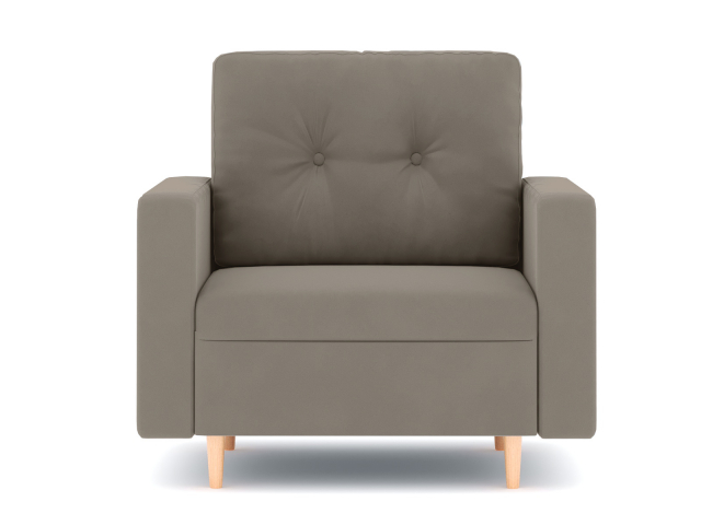 Кресло для отдыха "Белфаст" велюр Зара Лайт Браун 05