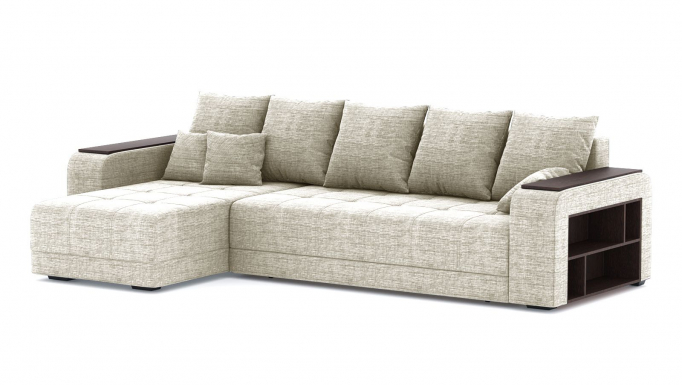 Угловой диван-кровать "Дубай" рогожка Дрим Беж