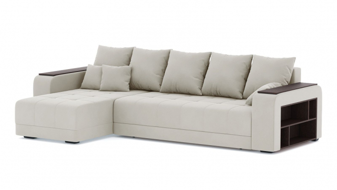 Угловой диван-кровать "Дубай" велюр Зара Крим 02