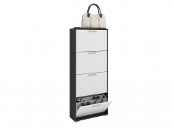 Тумба обувница "мира 4" рамка мдф, венге-белый
