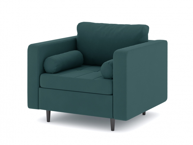 Кресло для отдыха "Деннес" велюр Зара Изумруд