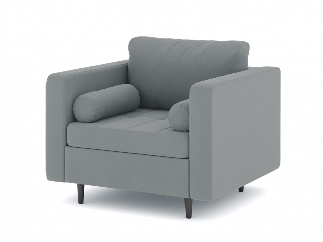 Кресло для отдыха "Деннес" велюр Зара Маус 12