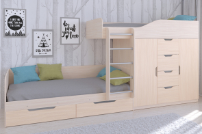 Купить детские двуспальные кровати в Москве недорого, каталог ...