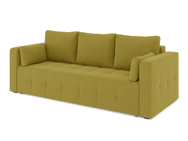 Диван-кровать "Босс 14.3" еврокнижка, велюр Зара Yellow (Йеллоу) 44