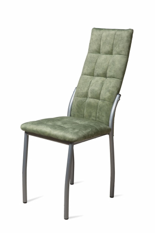 Стул "Волна" серебро, велюр мохито