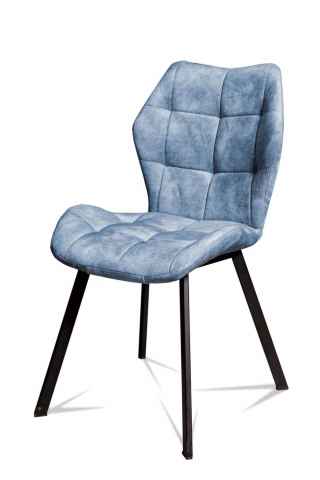 Стул "Рим" велюр лагуна, черный муар