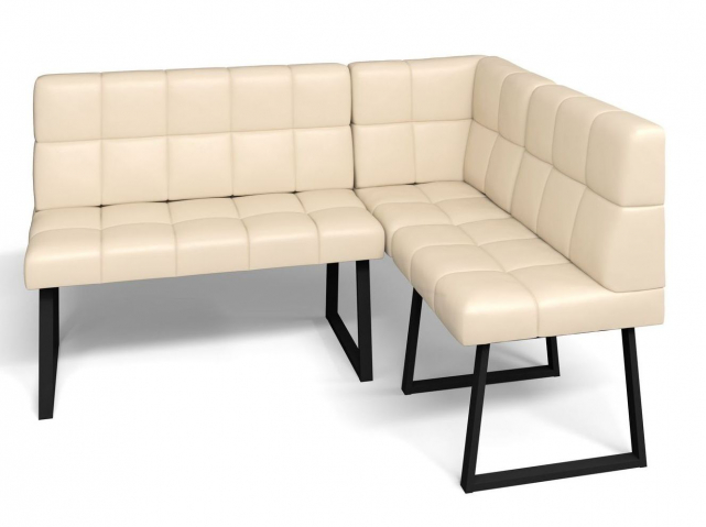 Кухонный угловой диван "Реал" Борнео крем