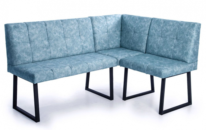 Кухонный угловой диван "Реал" велюр лагуна