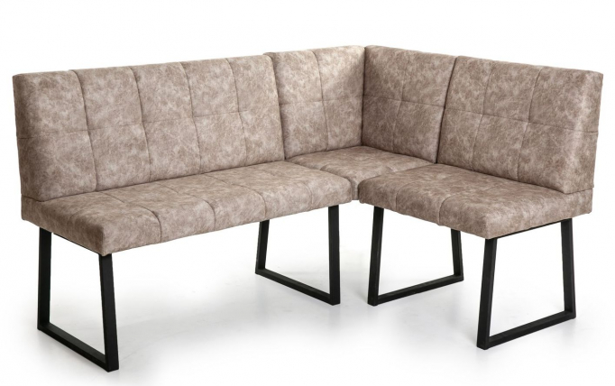 Кухонный угловой диван "Реал" велюр латте