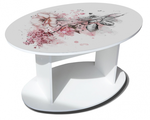 Стол журнальный "Верона" белый В2