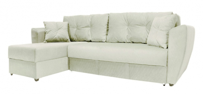 Угловой диван-кровать "Амстердам" велюр бежевый