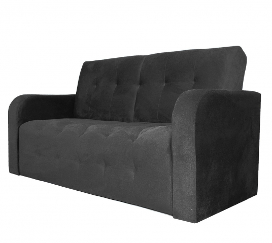 Диван "Оксфорд люкс" велюр Кабрио черный