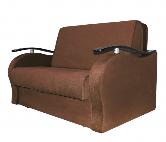 Диван-кровать "Алекс" велюр Кабрио коричневый