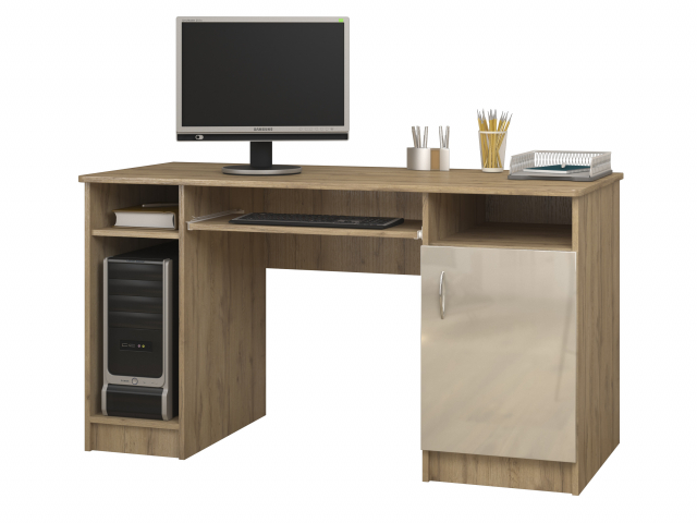 Стол "СП 7" МДФ дуб золотистый/жемчужный глянец 8003