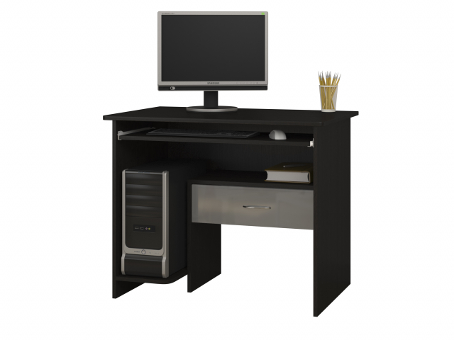 Стол "СП-16" МДФ глянец, венге/сталь глянец 94101