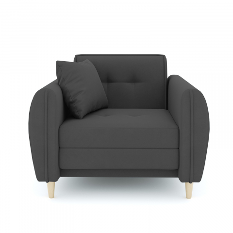 Кресло-кровать "Анита" велюр Зара Грей 18