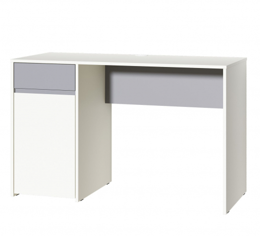 Стол "Торонто 12.149" белый PE (ПЕ) шагрень, стальной серый 1700 PE (ПЕ)