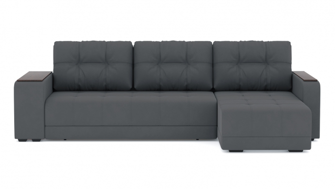 Угловой диван-кровать "Милан" велюр Зара Грей 18