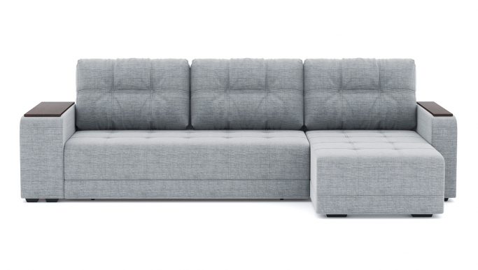 Угловой диван-кровать "Милан" рогожка Дрим Лайт Грей