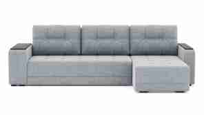Угловой диван-кровать "Милан" рогожка Дрим Лайт Грей