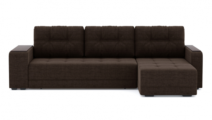 Угловой диван-кровать "Милан" рогожка Дрим Браун
