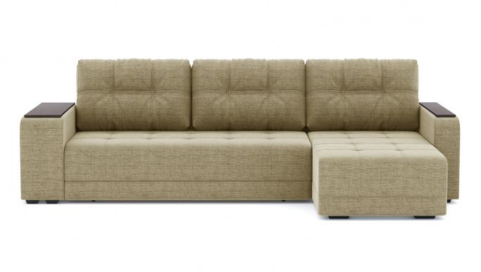 Угловой диван-кровать "Милан" рогожка Дрим Дарк Беж