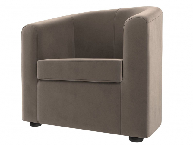 Кресло для отдыха "Норден" велюр коричневый, 109049