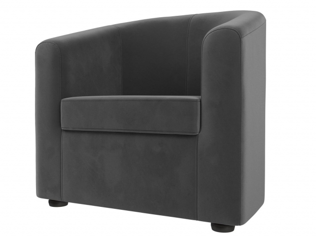 Кресло для отдыха "Норден" велюр серый, 109050