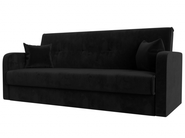 Диван-кровать книжка "Надежда" велюр черный, 103077