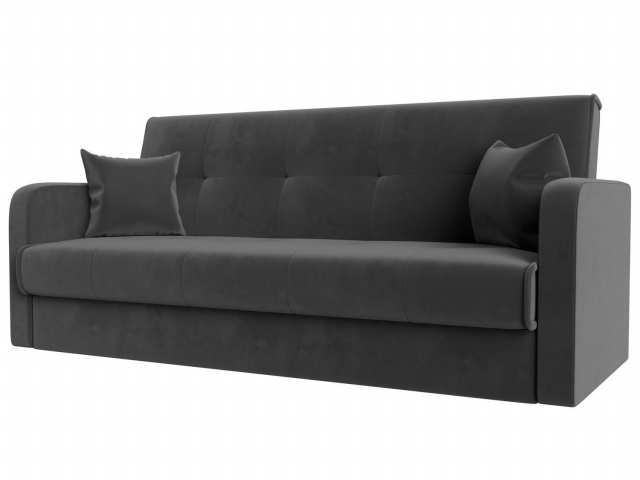 Диван-кровать книжка "Надежда" велюр серый, 103076