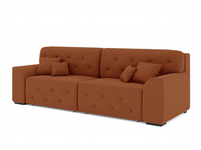 Диван-кровать "Вегас" велюр Зара Мандарин 39