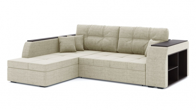 Угловой диван-кровать "Брюссель" рогожка Дрим Беж