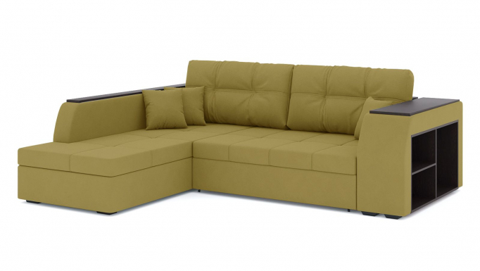 Угловой диван-кровать "Брюссель" велюр Зара Уеллоу 44