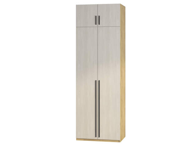 Шкаф "Лаура 2-А", цвет дуб вотан/анкор светлый