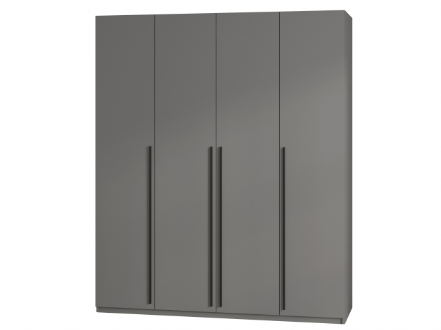 Шкаф "Лаура 4" цвет темно-серый