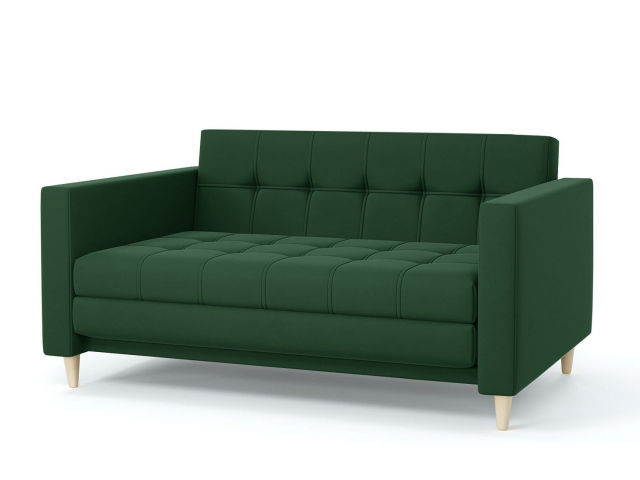 Диван-кровать "Квадро" велюр Зара Малахит 33