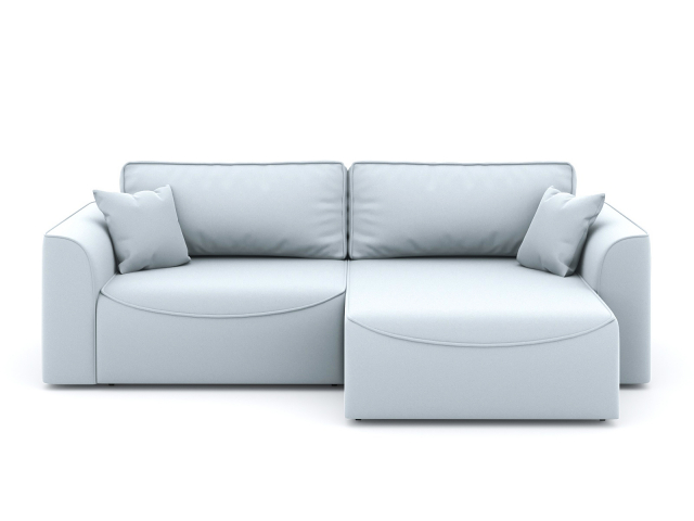 Угловой диван-кровать "Рафаэль" велюр Зара Айс 50