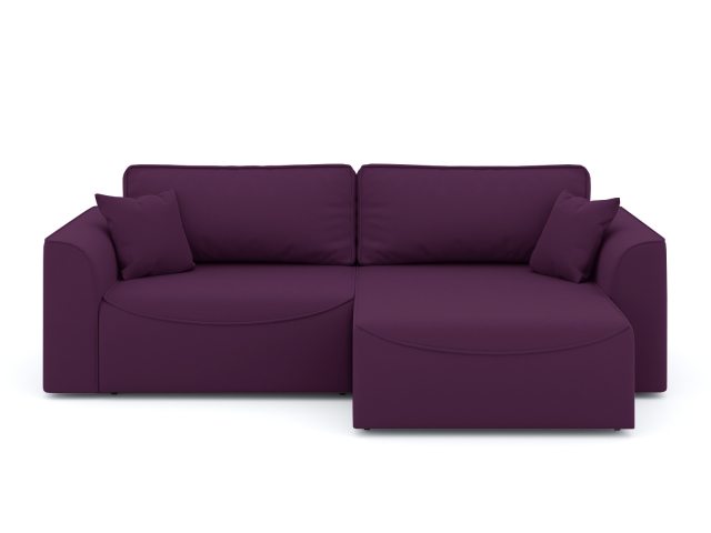 Угловой диван-кровать "Рафаэль" велюр Зара Виолет 10