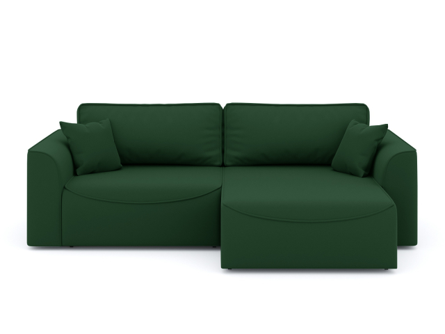 Угловой диван-кровать "Рафаэль" велюр Зара Малахит 33