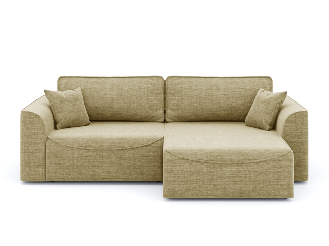 Угловой диван-кровать "Рафаэль" рогожка Дрим Дарк Беж