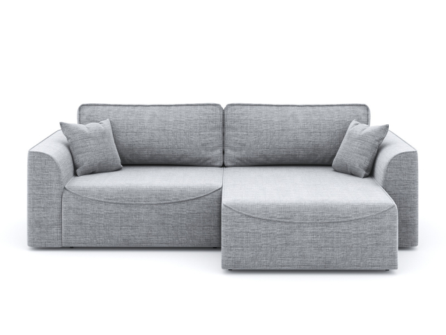 Угловой диван-кровать "Рафаэль" рогожка Дрим Лайт Грйе