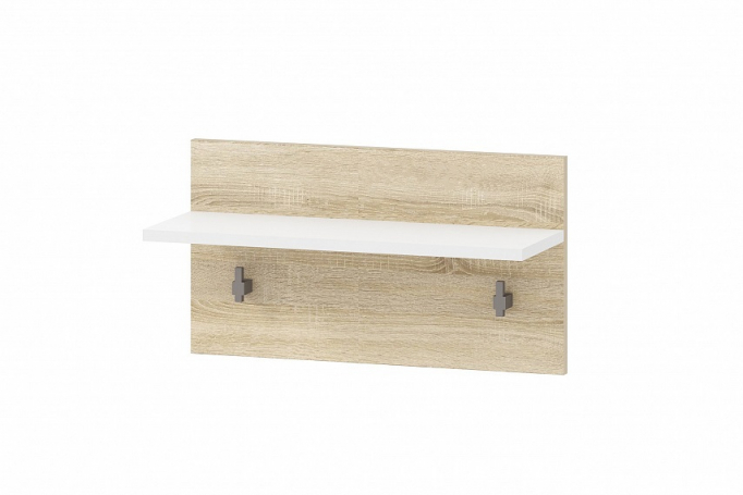 Вешалка "Симпл" НМ 013.34, Белый (КМ)/Дуб сонома