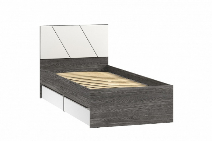 Кровать "Summit (Саммит)" НМ 041.53, Меренга, Ясень Анкор темный