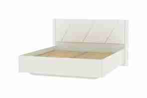 Кровать "Summit (Саммит)" НМ 011.75, к/з Marika (Марика) 124 white (вайт), Меренга (ПВХ), Marika white (Марика вайт),Меренга, Бел