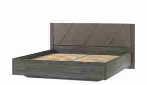 Кровать "Summit (Саммит)" НМ 011.75-01, к/з Канзас 4, 10 26 Софт Графит (ПВХ), Канзас 4, Софт графит,