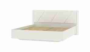 Кровать "Summit (Саммит)" НМ 011.75-01, к/з Marika (Марика) 124 white (вайт), Меренга (ПВХ), Marika white (Марика вайт),Меренга, Бел