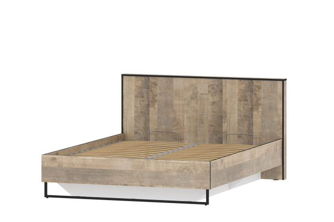 Кровать "Фолк" НМ 011.55, Дуб Гранж Песочный