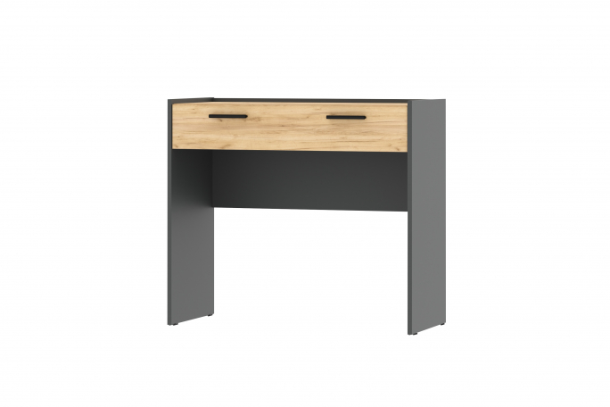 Стол туалетный "Оттавия" НМ 011.40, Антрацит/Дуб Крафт Золотой