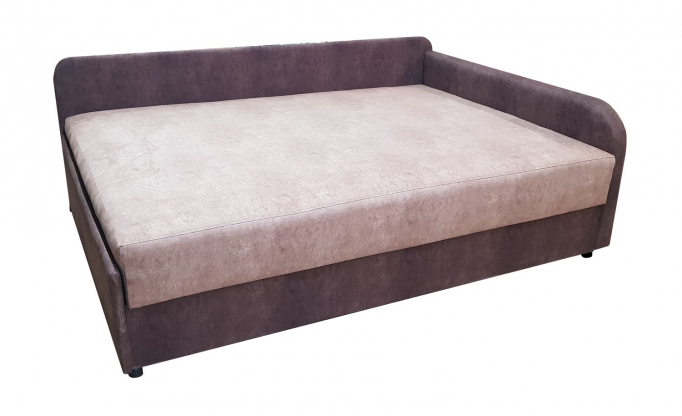 Тахта "Юля 120 Люкс угловая (прямой)" флок 88-89