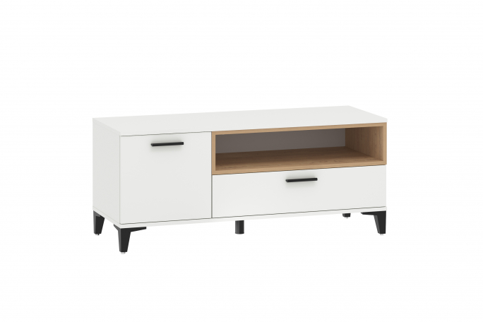 Тумба ТВА "Bergen (Берген)" НМ 013.42, Белый (КМ)/Дуб бунратти